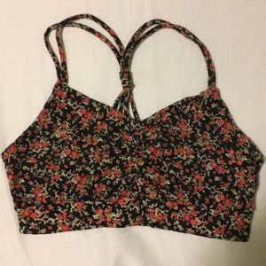 Forever 21 floral crop top